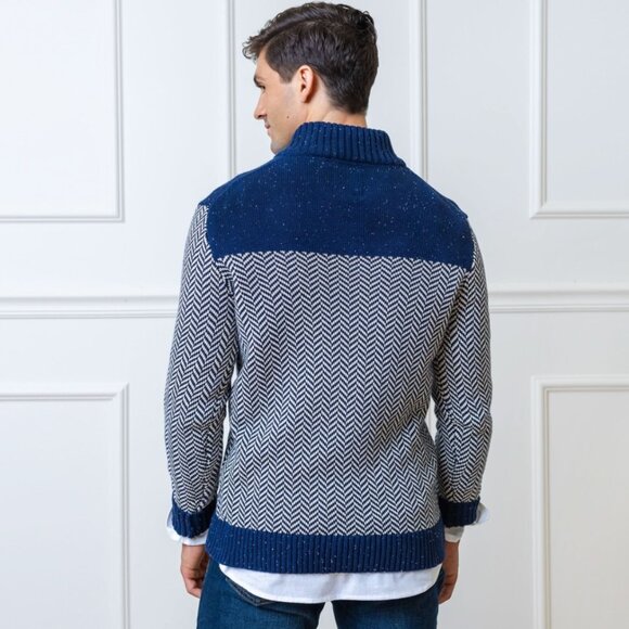 New  Men's Hope and Henry Half Zip Pullover Sweater - Picture 3 of 6